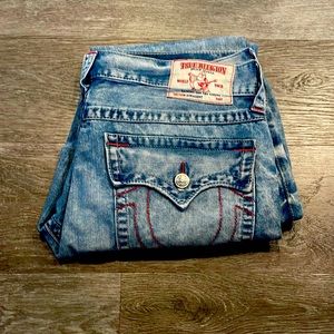 ricky straight true religion denim w flap 36w